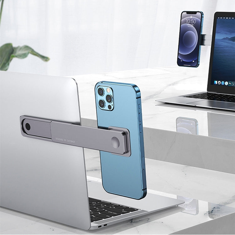 Oatsbasf  Mobile Phone Computer Sync Screen Aluminum Alloy Bracket Computer Expansion Bracket, Silver, Gray