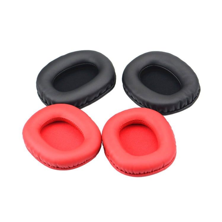 2 PCS Leather Cover Headphone Protective Cover Earmuffs For Edifier W800BT / W808BT / K800 / K830 / K815P, Black, Red
