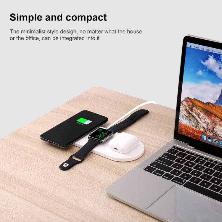 Chargeur sans fil multifonction 3 en 1 10 W KT-W50A8 pour iPhone, iWatch et AirPods