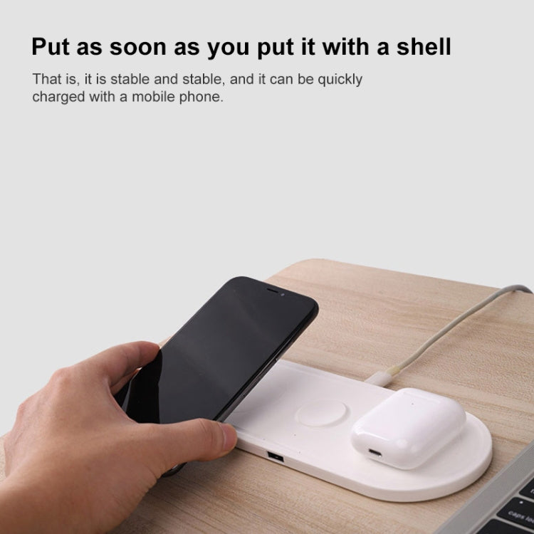 Chargeur sans fil multifonction 3 en 1 10 W KT-W50A8 pour iPhone, iWatch et AirPods