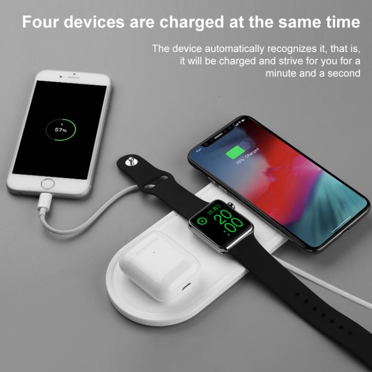 Chargeur sans fil multifonction 3 en 1 10 W KT-W50A8 pour iPhone, iWatch et AirPods