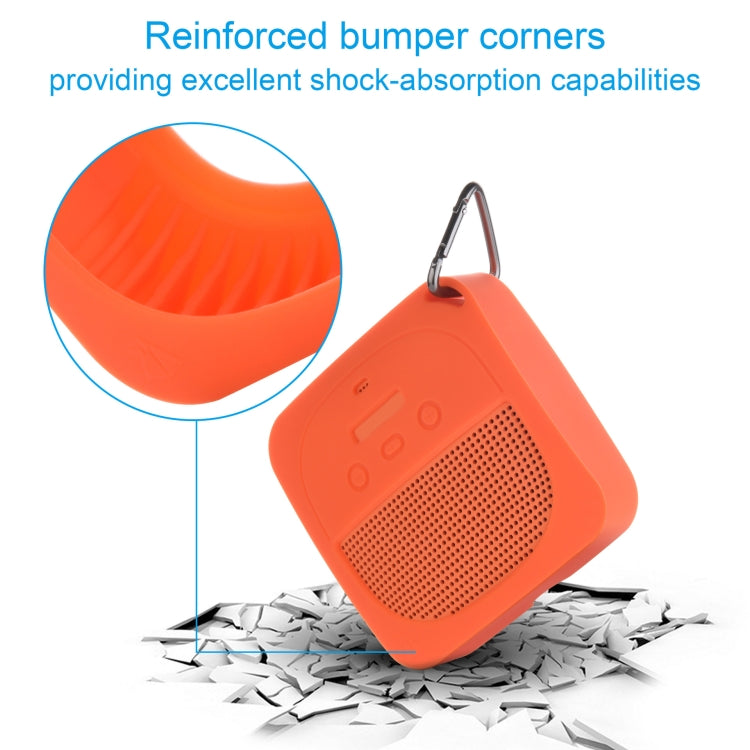 Anti-Drop Silicone Audio Storage Protective Cover For Bose Soundlink Micro, Silicone case  Blue, Silicone case  Orange, Silicone case  Dark Gray, Silicone case  Light Grey, Silicone case Stone Blue