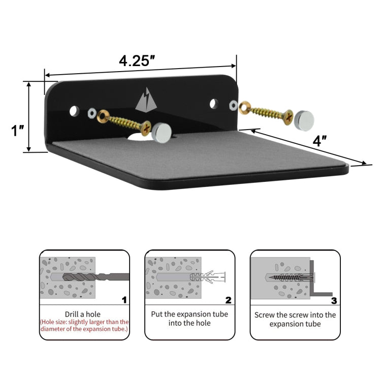 Bluetooth Speaker Wall Storage Bracket Bedside Speaker Phone Charging Bracket, 4.3 inch