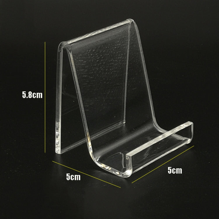 QH-040 10 PCS Acrylic Transparent Mobile Phone Display Stand