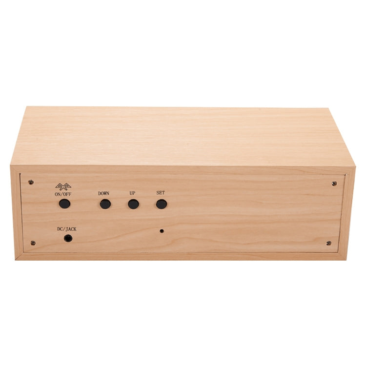 Wooden Clock Bluetooth Speaker, Bluetooth Audio Quality, Charging Humidity Speaker Black Wood, Charging Humidity Speaker Log