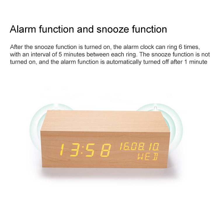 Wooden Clock Bluetooth Speaker, Bluetooth Audio Quality, Charging Humidity Speaker Black Wood, Charging Humidity Speaker Log