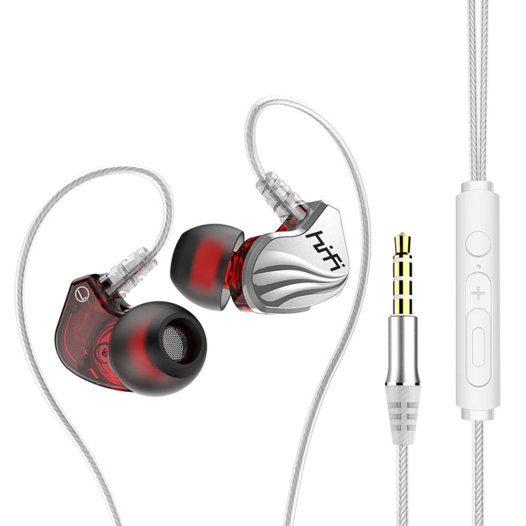 In-Ear Earphone Bass Mobile Phone Game Sports Wired Headset, Black, Silver