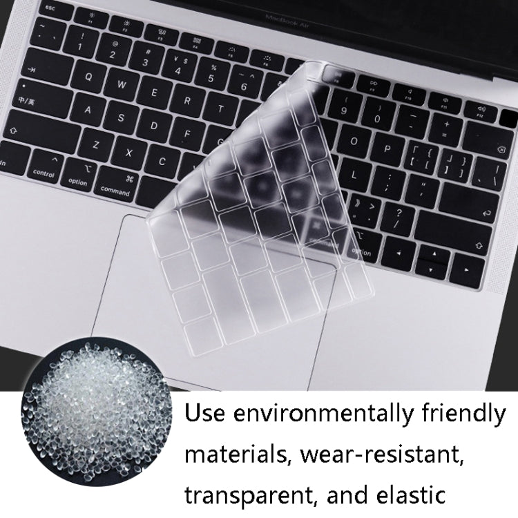 0.13mm Transparent TPU Laptop Keyboard Protective Film, For MacBook Air 13.3 inch A1369 & A1466, For MacBook Pro 13.3 inch A1706 & A1989 & A2159 (with Touch Bar), For MacBook Pro 15.4 inch A1707 & A1990 (with Touch Bar)