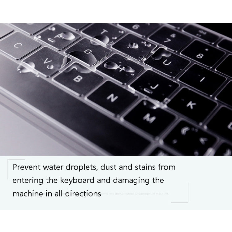 0.13mm Transparent TPU Laptop Keyboard Protective Film, For MacBook Air 13.3 inch A1369 & A1466, For MacBook Pro 13.3 inch A1706 & A1989 & A2159 (with Touch Bar), For MacBook Pro 15.4 inch A1707 & A1990 (with Touch Bar)