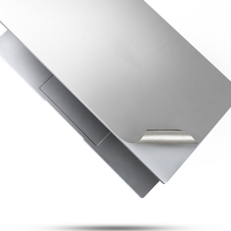 4 In 1 0.2mm Metal Texture Upper Cover Film + Bottom Cover Film + Full-Support Film + Touchpad Film Laptop Body Protective Film Sticker Set