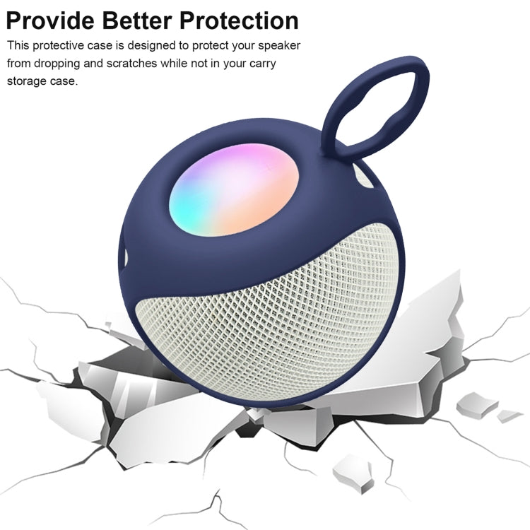 Speaker Protective Cover Home Audio Soft Silicone Protective Case For Apple HomePod Mini, Black, Red, Dark Green, Dark Blue