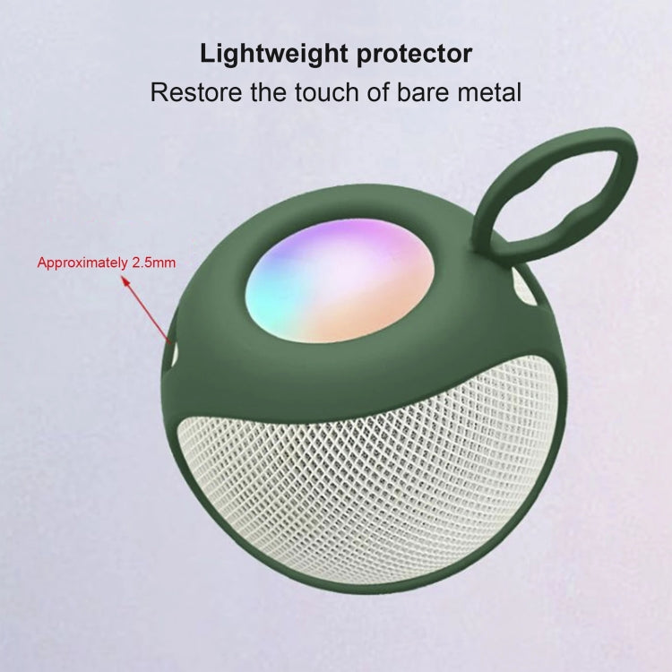Speaker Protective Cover Home Audio Soft Silicone Protective Case For Apple HomePod Mini, Black, Red, Dark Green, Dark Blue