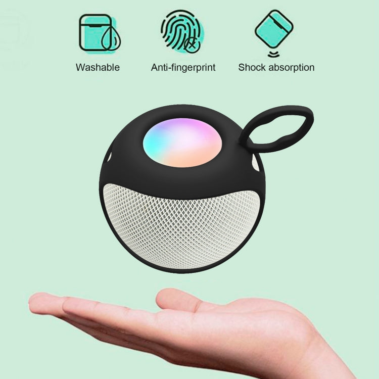 Speaker Protective Cover Home Audio Soft Silicone Protective Case For Apple HomePod Mini, Black, Red, Dark Green, Dark Blue