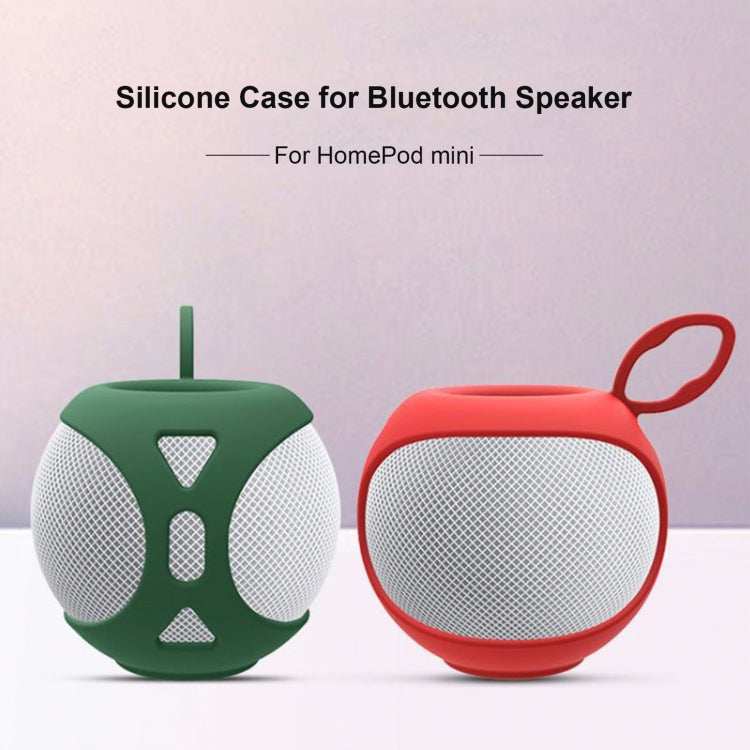 Speaker Protective Cover Home Audio Soft Silicone Protective Case For Apple HomePod Mini, Black, Red, Dark Green, Dark Blue