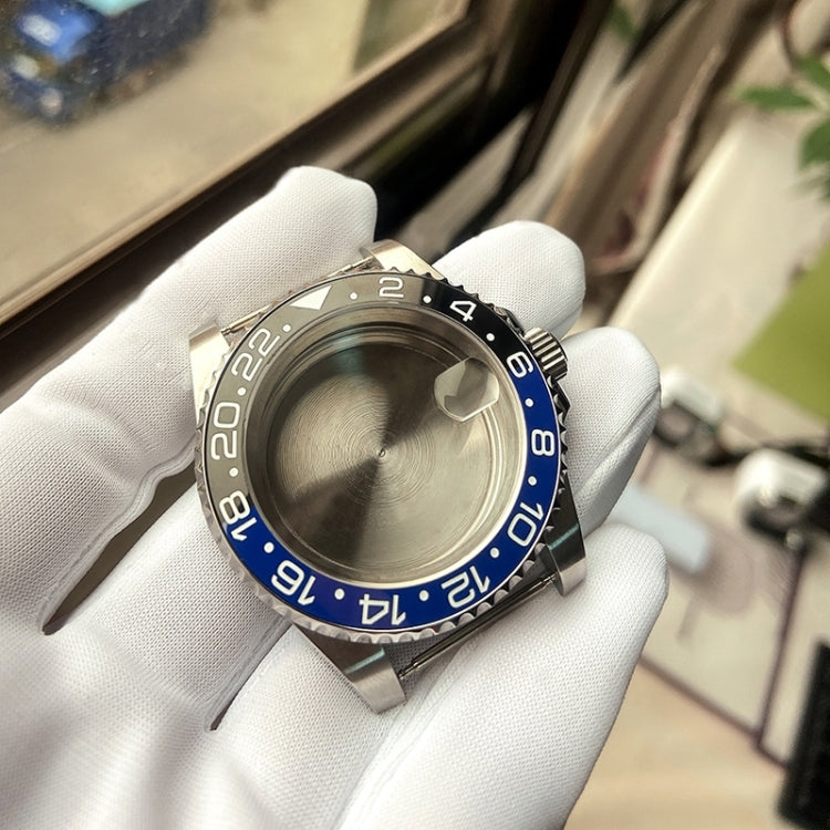 For Rolex 2813/8215/2836/3804/8200 GMT Watch Case For Rolex 2813/8215/2836/3804/8200, GMT Black and Green Ceramic Ring, GMT Blue and Yellow Ceramic, GMT Black and Blue Ceramic Ring, GMT Black Ceramic Ring, SUB Silver Aluminum Ring