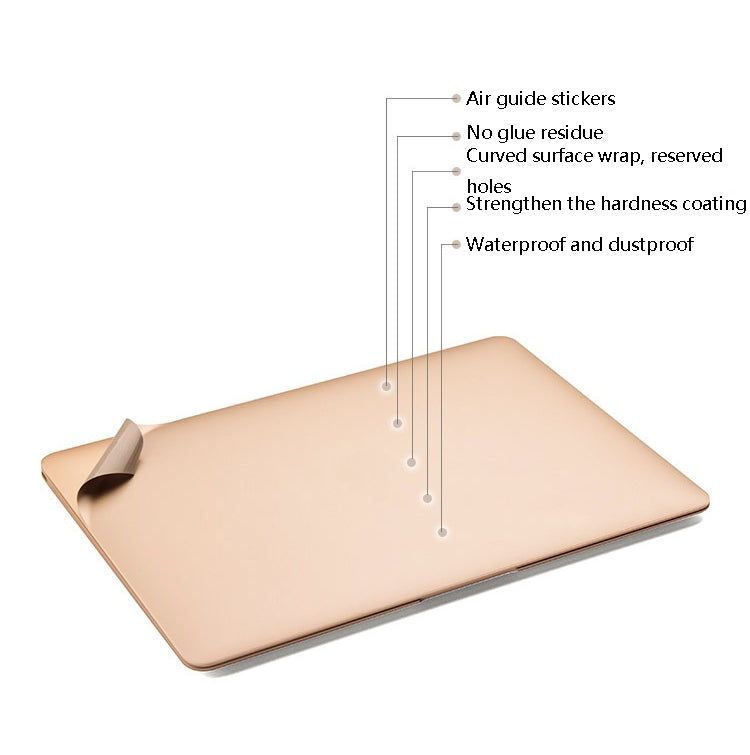 JRC Laptop Film Computer Top Shell Body Protection Sticker, For MacBook Air 13.3 inch A1932 (2018), For MacBook Pro 16 inch A2141, For MacBook Air 13.3 inch A2179 (2020), For MacBook Pro 13.3 inch A2289 / A2251 (2020)