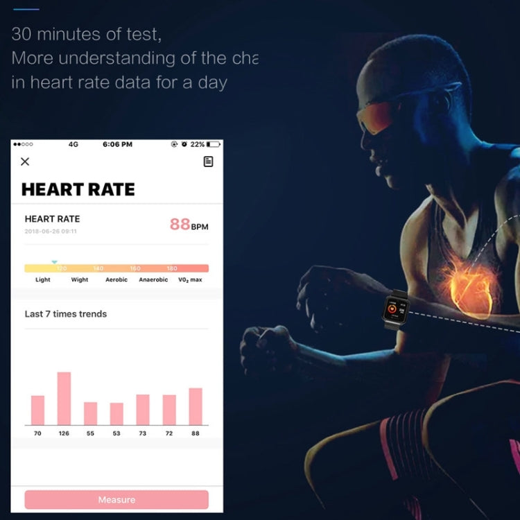 P68 Smart Watches Heart Rate Monitor Blood Pressure Activity Tracker for Xiaomi Band 3 Huawei Color Band 2, TBD056989501A, TBD056989501B, TBD056989501C, TBD056989501D, TBD056989501E, TBD056989501F, TBD056989501G