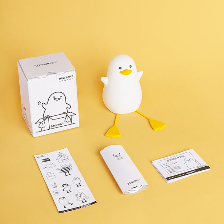 Silicone LED Night Light Mobile Phone Holder, Yellow Mouth, Blue Mouth