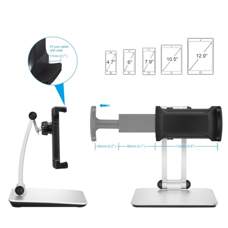 Support de tablette pliable en alliage d'aluminium pour téléphone portable