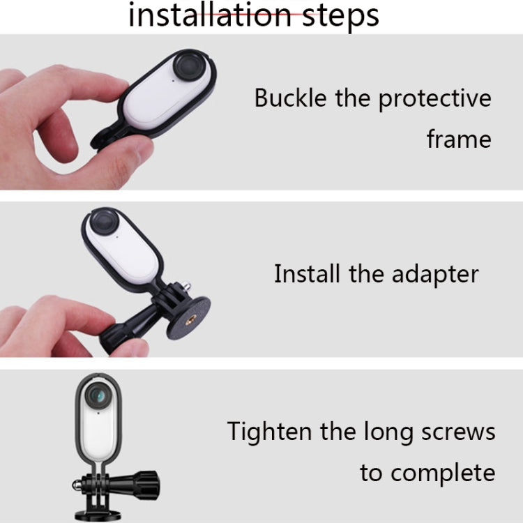 Sunnylife IST-Q9439 for Insta360 GO Mount Bracket Stabilizer, Camera Frame Adapter, Bicycle Clip, Backpack Clip, Extend Rod, Tripod