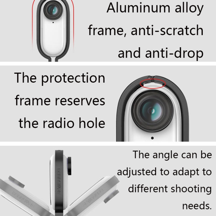 Sunnylife IST-Q9439 for Insta360 GO Mount Bracket Stabilizer, Camera Frame Adapter, Bicycle Clip, Backpack Clip, Extend Rod, Tripod
