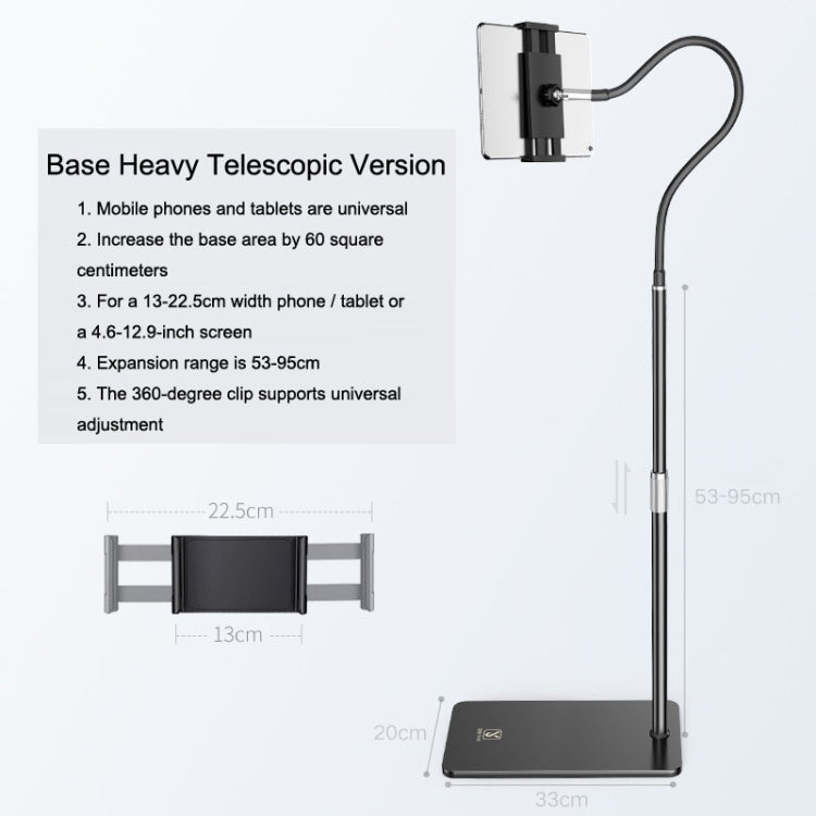 SSKY L6 Bedside Sofa Live Landing Phone Tablet Computer Bracket, Style:, L6 Base Heavy Telescopic Version (Black), L6 Experience Version (White), L6 Experience Version (Black), L6 Base Heavy Telescopic Version (White), L6 Phone Version (White)         ...