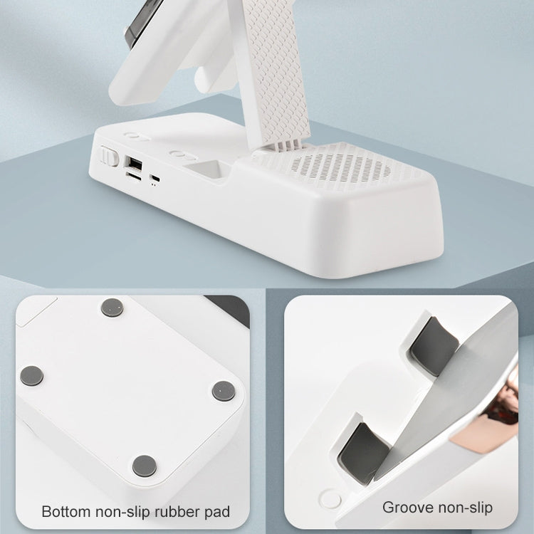 Multifunctional Desktop Stand For Mobile Phone And Tablet With Bluetooth Speaker