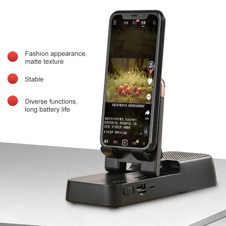 Multifunctional Desktop Stand For Mobile Phone And Tablet With Bluetooth Speaker