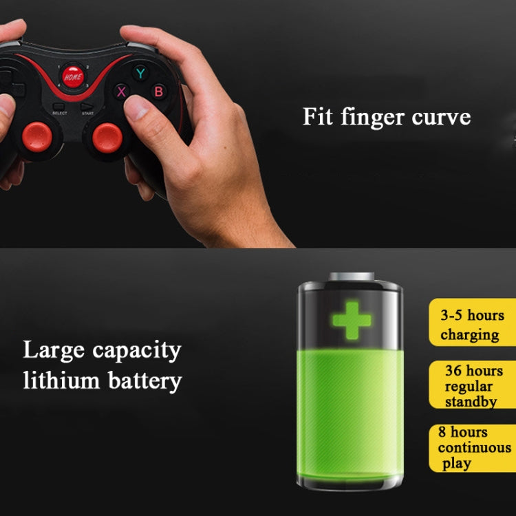 Manette de jeu sans fil Bluetooth S6 avec support et récepteur pour Android/iOS/PC, S6 avec support et récepteur