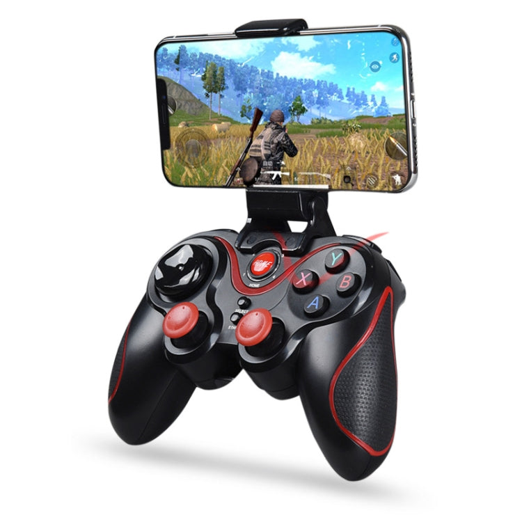 Manette de jeu sans fil Bluetooth S6 avec support et récepteur pour Android/iOS/PC, S6 avec support et récepteur