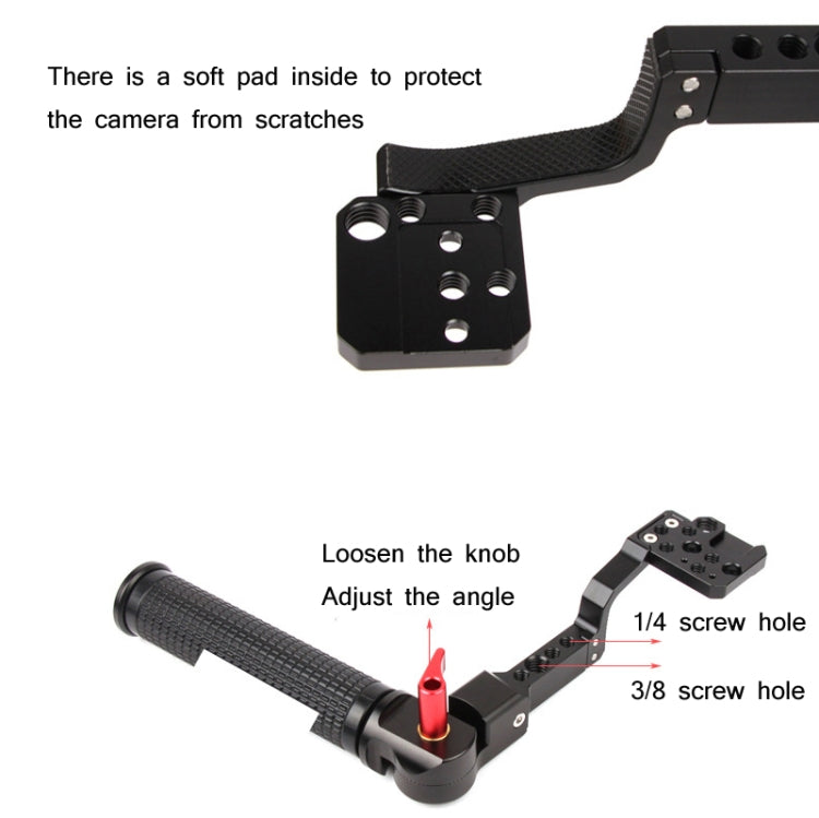 Sunnylife RO-Q9233 Carry Type Adjustable Angle SLR Stabilizer Handle For DJI RONIN RS-C2 / RONIN S / SC