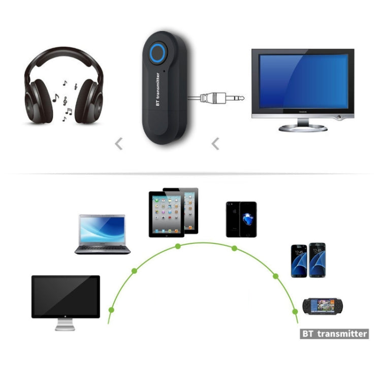 GT09S USB Bluetooth Transmitter 3.5mm Audio Adapter TV Computer Bluetooth Audio Transmitter