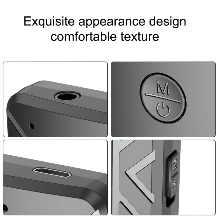 Transmetteur audio Bluetooth 5.0 T19, récepteur d'appel, adaptateur 3-en-1 pour téléviseur et ordinateur