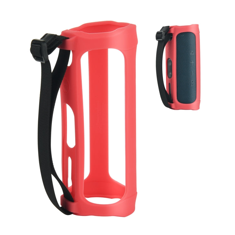 Suitable for JBL Flip5 Speaker Silicone Protective Sleeve Hollow Portable Soft Silicone Sleeve, Red, Blue, Black
