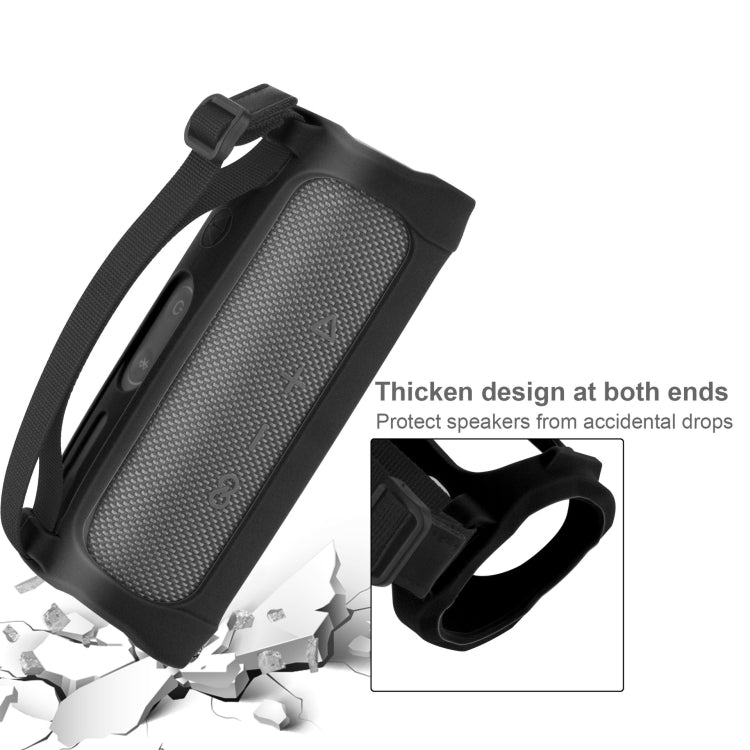 Suitable for JBL Flip5 Speaker Silicone Protective Sleeve Hollow Portable Soft Silicone Sleeve, Red, Blue, Black