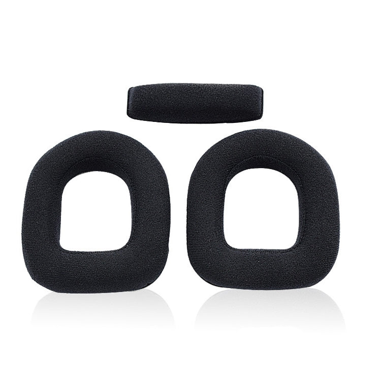 2 PCS Gaming Headset Sponge Protective Case, Flannel Earmuffs for Logitech A10, Head Beam for Logitech A10, Flannel Earmuffs for Logitech A40, Flannel Earmuffs for Logitech A50, Flannel Head Beam  for Logitech A50���������������������������������������...