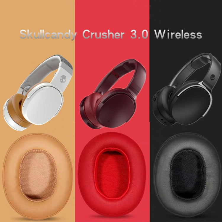 2 PCS Headphones Sponge Cover For Skullcandy Crusher 3.0 Wireless, For Skullcandy Crusher 3.0(Black), For Skullcandy Crusher 3.0(Yellow), For Skullcandy Crusher 3.0(Red)