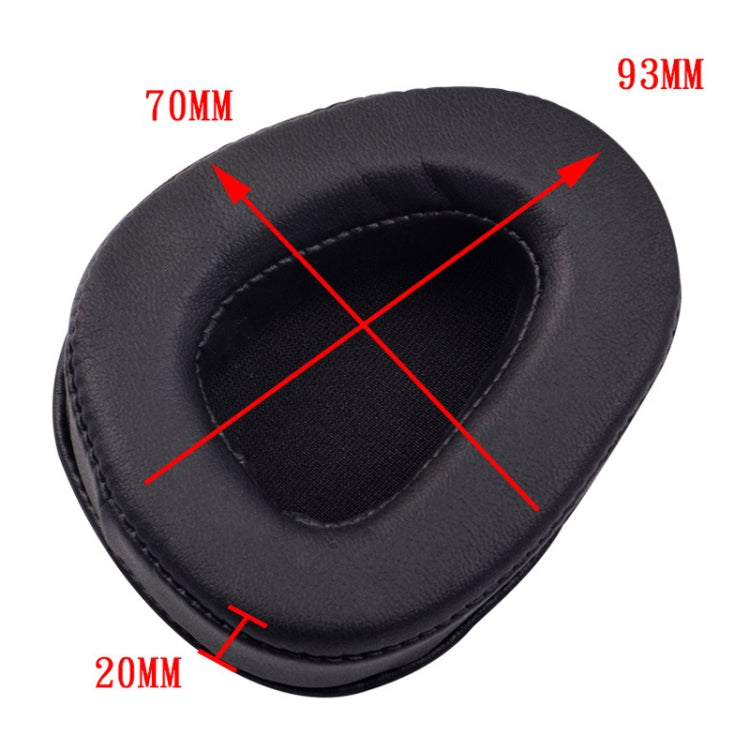 1 Pairs Headphone Sponge Leather Earmuffs For Skullcandy Aviator 2, Black, Brown