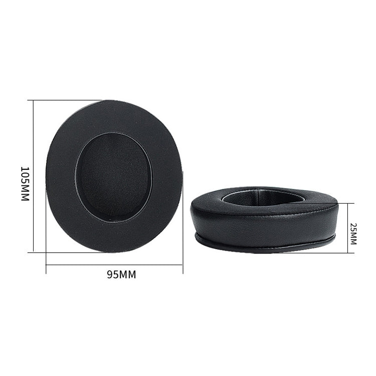 2 PCS Ice Feeling Gel Earmuffs Sponge Sleeve Earmuffs Are Suitable for Razer Meng Cat Pink Crystal Edition Beihai Giant Monster V2 RGB Symphony Headphones, Black, Gray