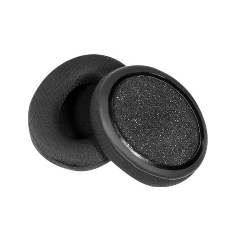 2 PCS Headset Sponge Cover Ear Pad Leather Case For Kingston Cloud Silver II, Colour: Black, Black, Black Splicing, White Splicing, Grid, Lambskin Black, Lambskin White