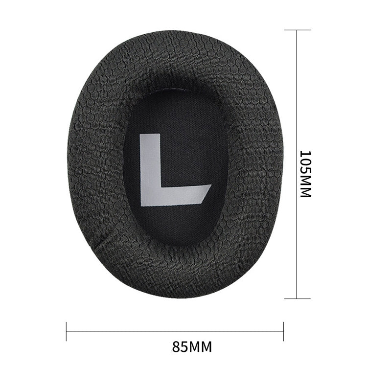 2 PCS Suitable for Somic G936N Commander Headphone Cover Sponge Cover Head-mounted Gaming Earmuffs, Black Mesh