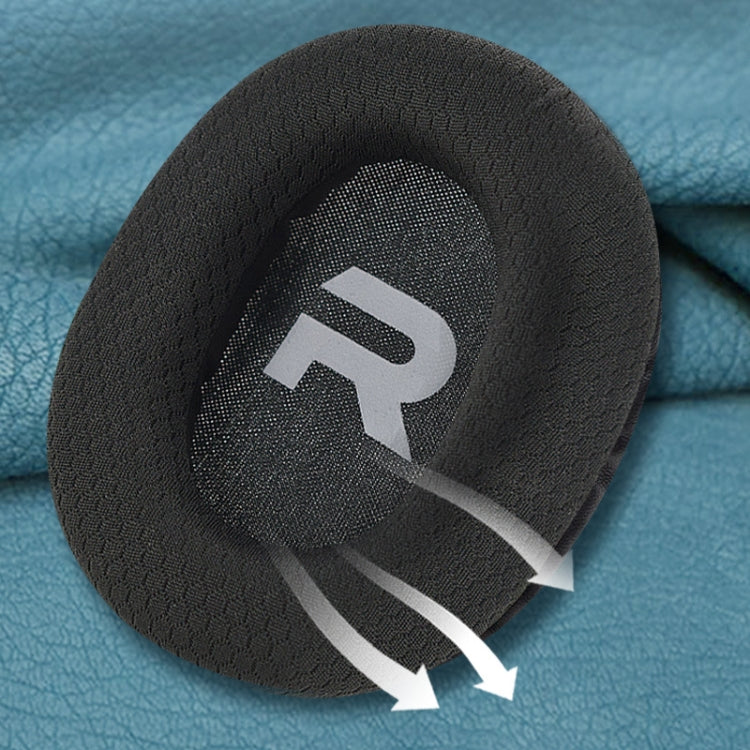 2 PCS Suitable for Somic G936N Commander Headphone Cover Sponge Cover Head-mounted Gaming Earmuffs, Black Mesh