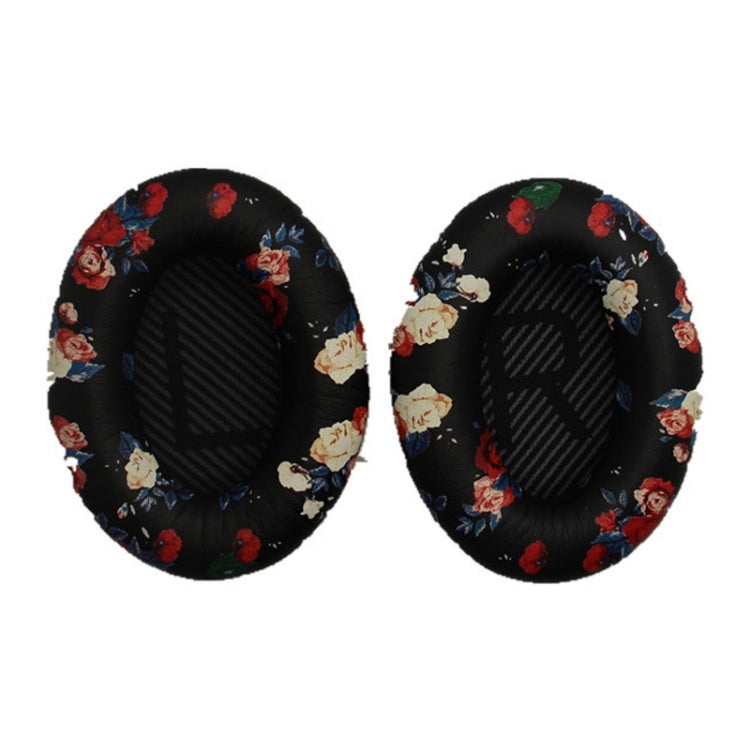 2 PCS Headset Sponge Cover For BOSE QC15 / QC3 / QC2 / QC25 / AE2 / AE2i, Print Color + Blue LR, White + Blue LR, Print Color + Black, Black + Black, White + Black, Print Color + Gray, Khaki  + Gray, Coffee  + Gray, White  + Gray, Gray  + Gray         ...