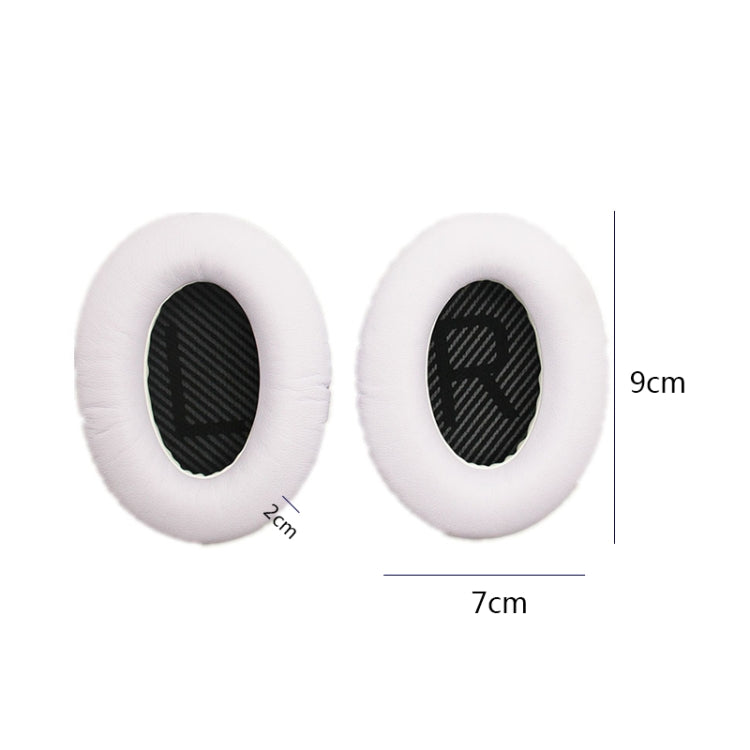 2 PCS Headset Sponge Cover For BOSE QC15 / QC3 / QC2 / QC25 / AE2 / AE2i, Print Color + Blue LR, White + Blue LR, Print Color + Black, Black + Black, White + Black, Print Color + Gray, Khaki  + Gray, Coffee  + Gray, White  + Gray, Gray  + Gray         ...