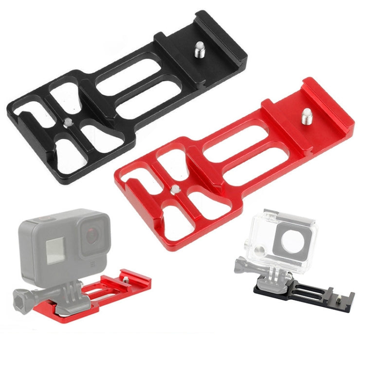 20mm Rail Side Mount For GoPro HERO9 Black / HERO8 Black /7 /6 /5 /5 Session /4 Session /4 /3+ /3 /2 /1, DJI Osmo Action, Xiaoyi And Other Action Cameras, Hunting Shot, Red, Black