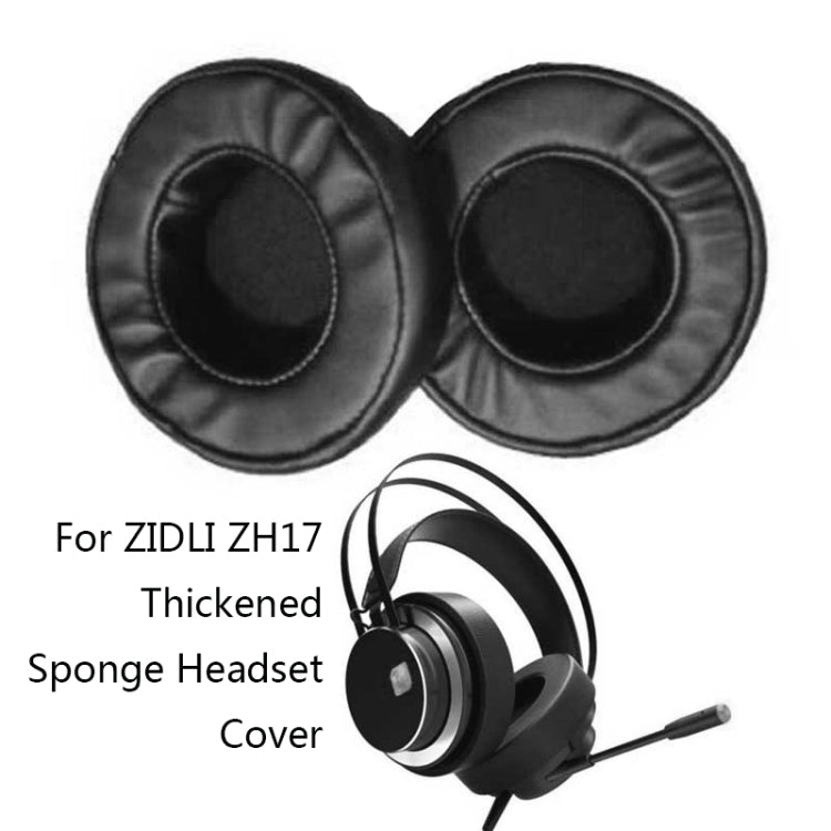 2 PCS For ZIDLI ZH17 Thickened Sponge Headset Cover