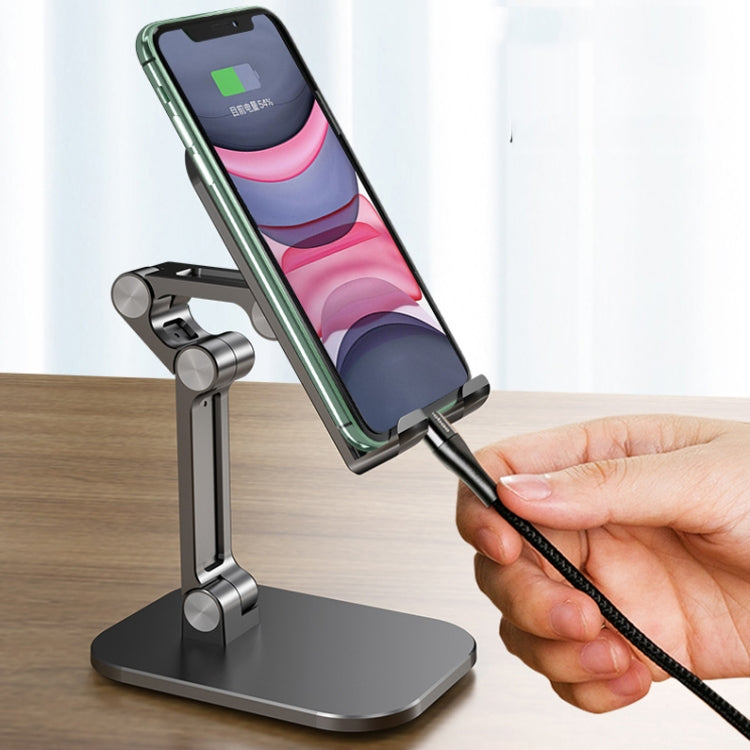 CYX-PH2 Mobile Phone Tablet Desktop Bracket Folding Telescopic Phone Bracket, Black, Green, White, Red