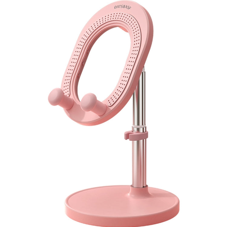 OATSBASF Live Telescopic Desktop Radiator Compact Portable Cooling Phone Holder, Standard:, Bracket Pink