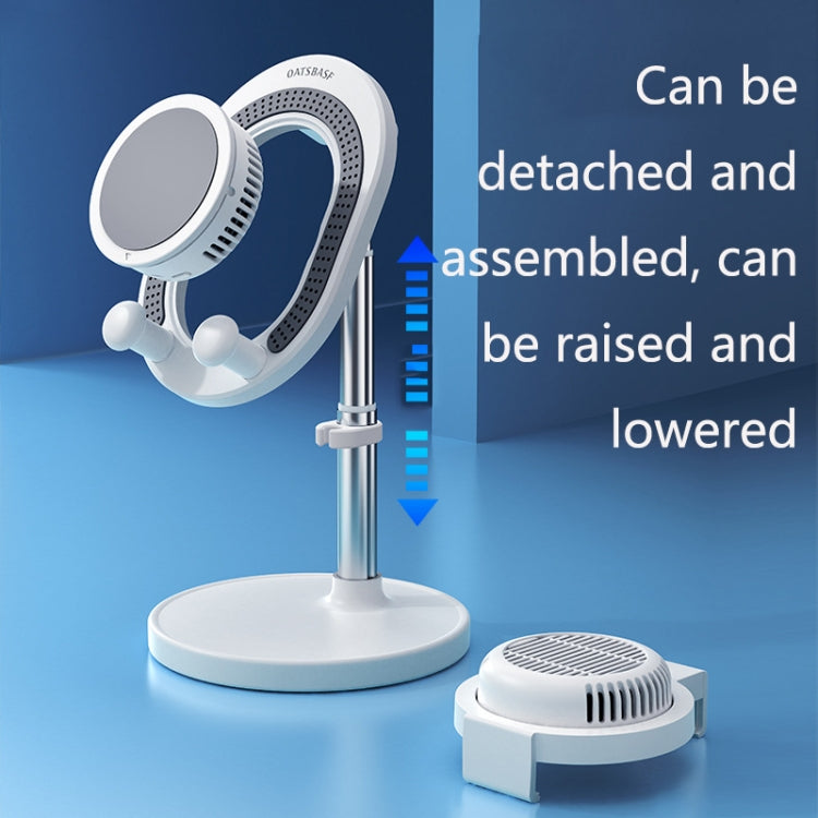 OATSBASF Live Telescopic Desktop Radiator Compact Portable Cooling Phone Holder, Standard:, Bracket Pink