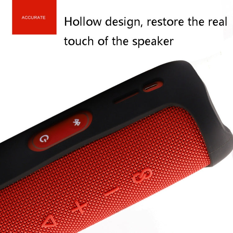 JBA-F5 Bluetooth Speaker Case Environmentally Friendly Silicone Protective Shell for JBL Flip 5, Black, Red, Navy Blue